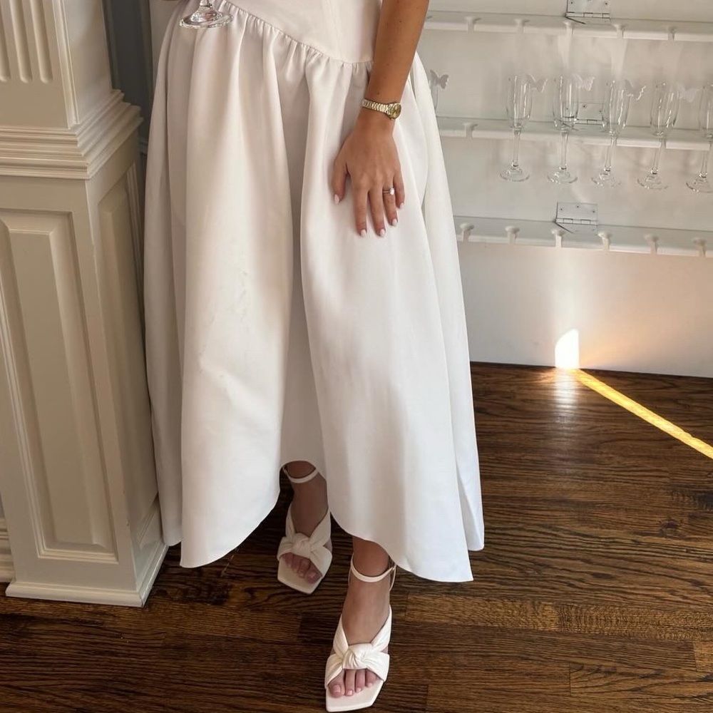 Stuart Wietzman - ivory leather heels WORN ONCE
